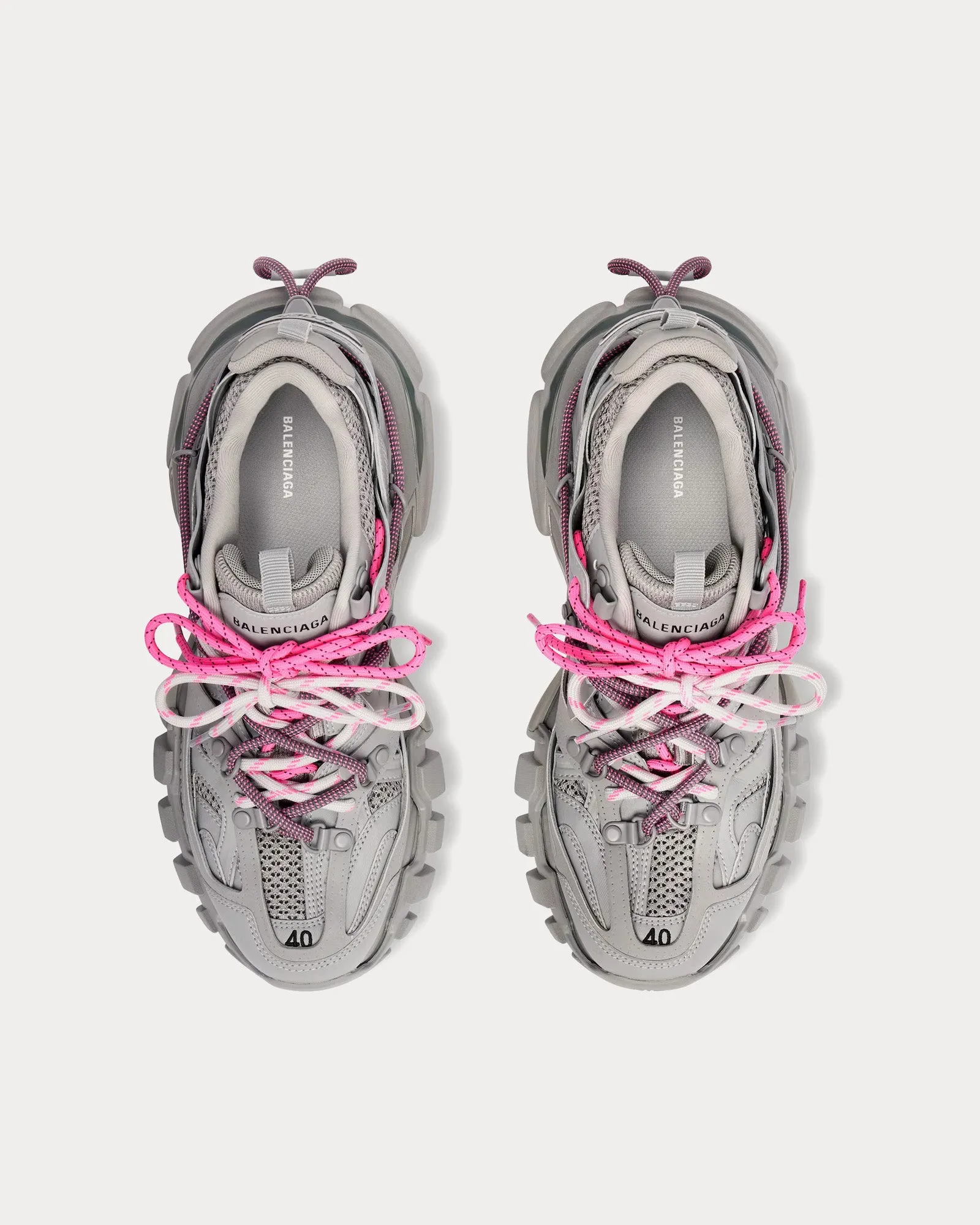 Track Trail Laces Grey / Pink Low Top Sneakers