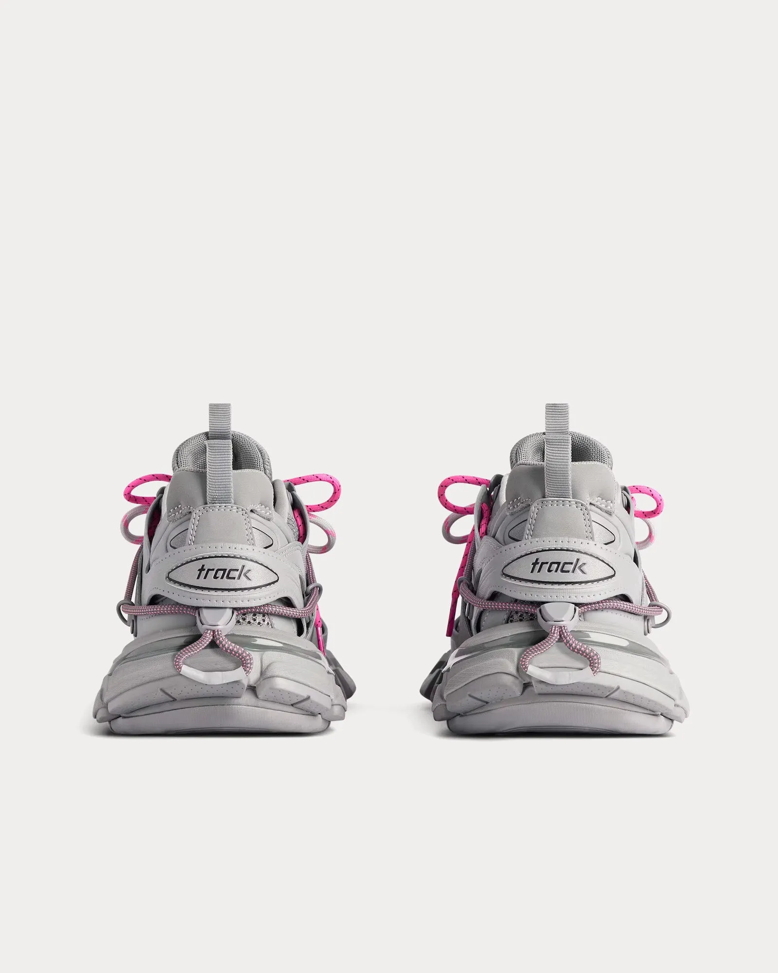 Track Trail Laces Grey / Pink Low Top Sneakers
