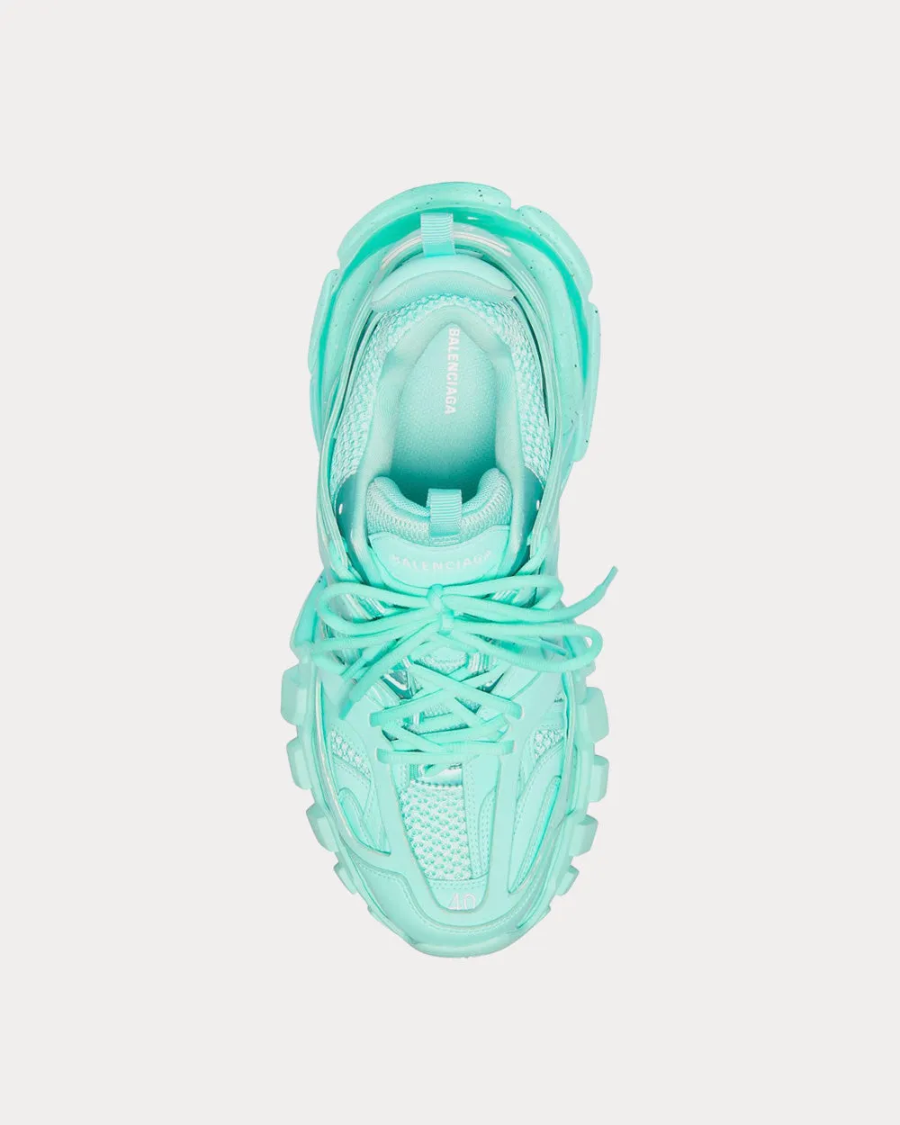 Track Trainers Recycled Sole Light Green Low Top Sneakers