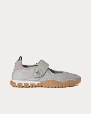 Tyre Technical Fabric & Suede Cloudy Grey Ballerinas