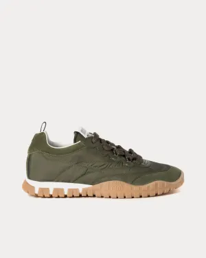 Tyre Technical Fabric & Suede Loden Green Low Top Sneakers