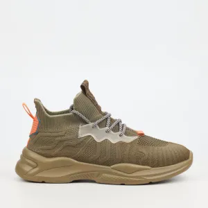 Urbanart Sleek 1 Knit Sneaker - Olive