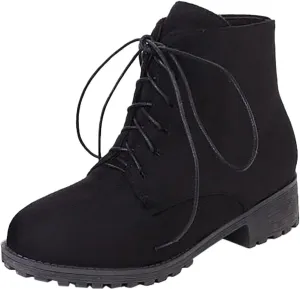 Womens Boots Ankle Leather Booties for Women 2024 Low Heel Ankle Boots for Women Black Ankle Boot Fashion Casual Comfy Soft Chunky Low Heel Classic Pointed Toe