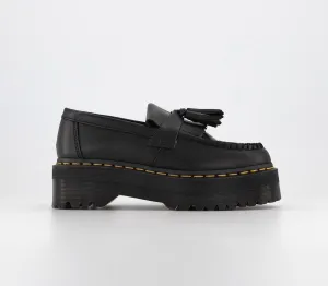 Womens Dr. Martens Adrian Quad Loafers Black Smooth
