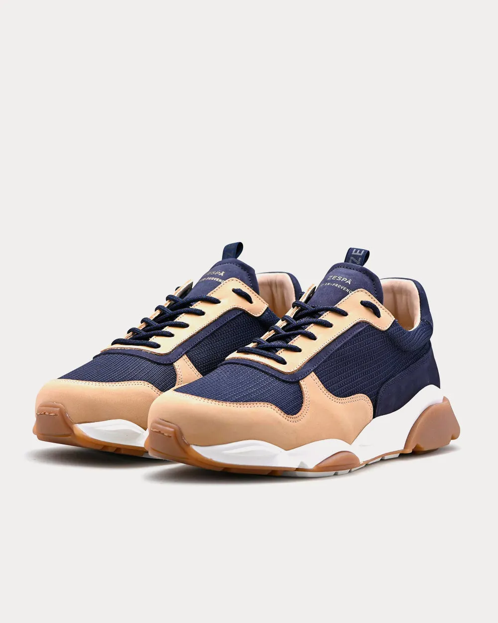 ZSP7X Textile Spike / Mix Beige / Navy Low Top Sneakers